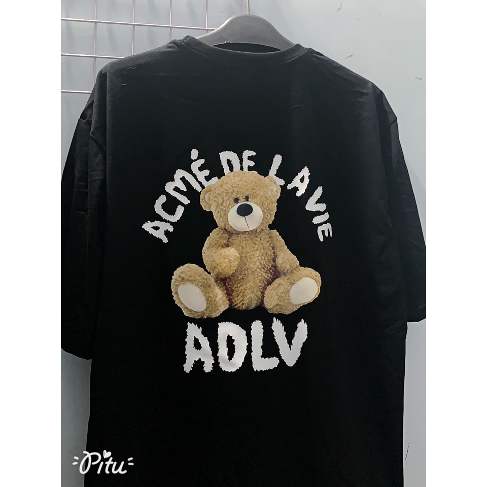 Áo thun unisex ADLV mẫu gấu Teddy Bear cực cool kèm ảnh thật hình in sắc nét
