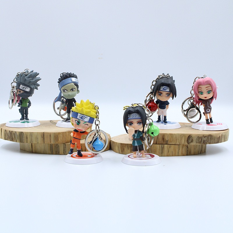 Lẻ mô hình chibi nhật vật Naruto Chibi dễ thương tặng kèm chân đế