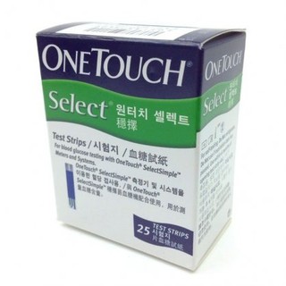 Que thử đường huyết one touch select 25 test