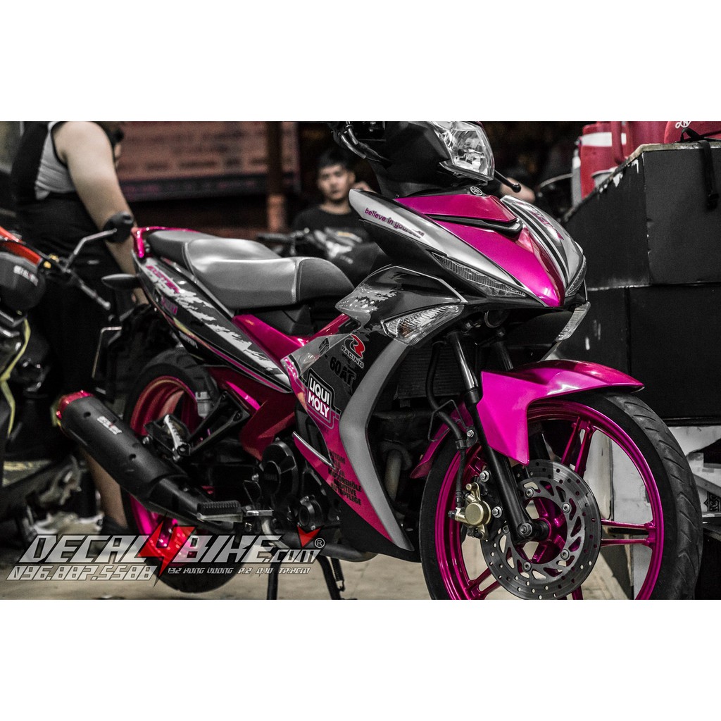 [D4B-Tem chuẩn xịn] Tem trùm xe Exciter 150 LIQUID MOLY CHROME