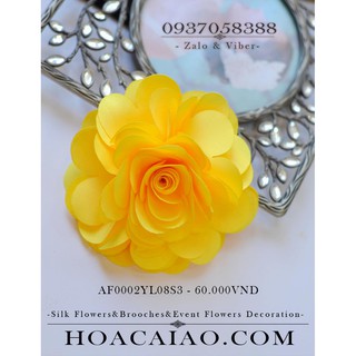 Hoa hồng lụa cài áo AF0002YL08S3