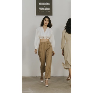 [thelegswork] Marcia Pants - Quần culotte linen đen