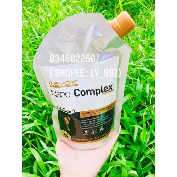 Kem thuốc duỗi phủ bóng Lavox Nano Complex 2in1