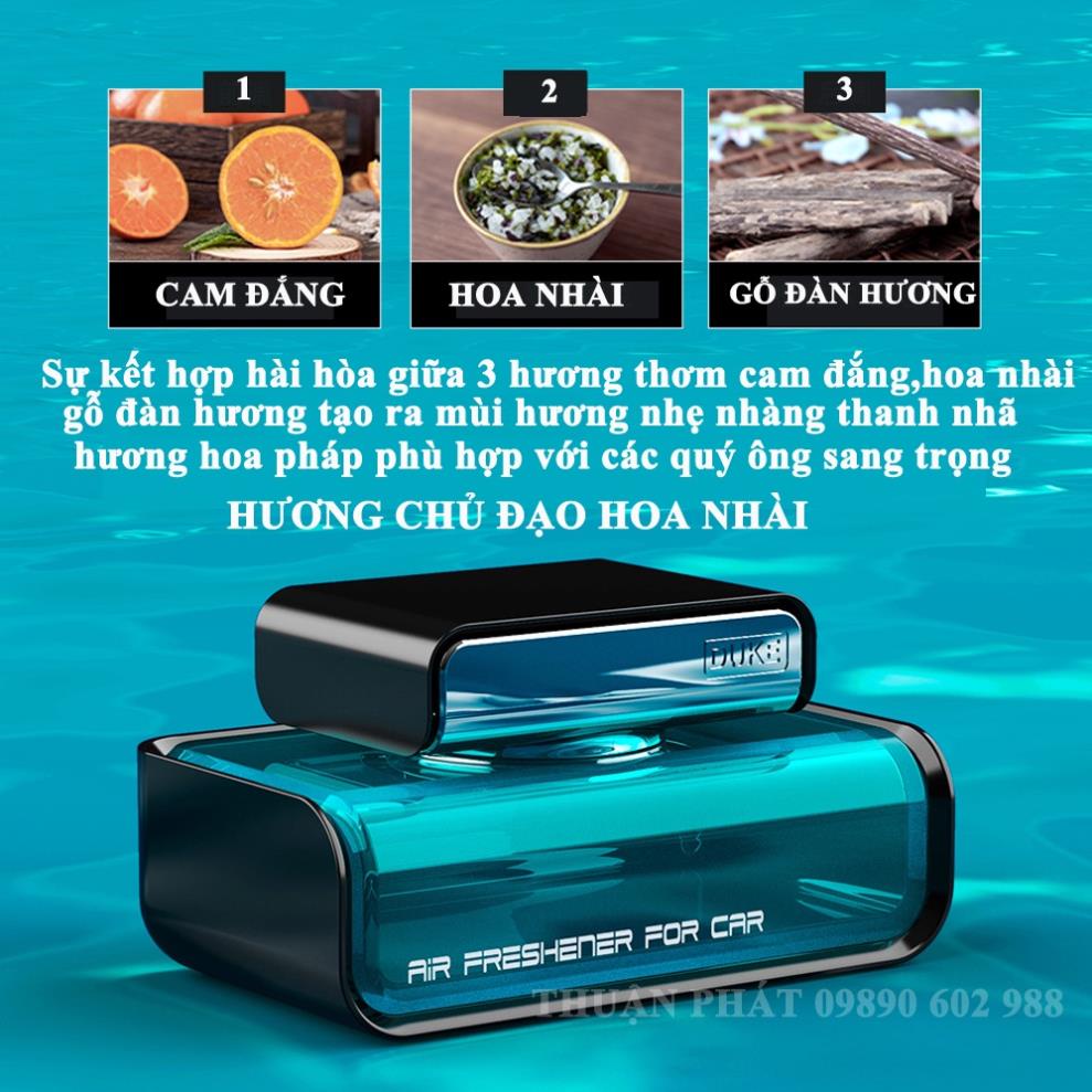 Nước hoa ô tô DUKE, tinh dầu xe hơi cao cấp đặt taplo ô tô khử mùi chống say xe chiết xuất tự nhiên