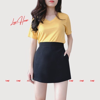 Chân váy chữ a công sở lưng cao cạp cao phong cách quần giả váy nữ LaGi VN25