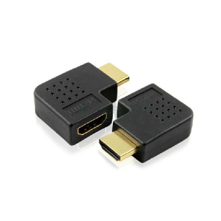 Đầu nối HDMI cong - Đầu nối HDMI góc 90 độ - Đầu nối HDMI 2 đầu đực cái - HDMI connect Male - Female