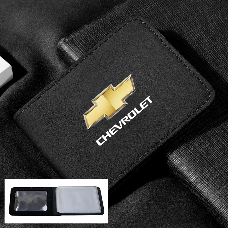1 Bao Da Đựng Bằng Lái Xe Hai Trong Một Siêu Mỏng in Logo Xe Hơi Chevrolet Captiva Colorado Cruze Spark Malibu Trax Aveo