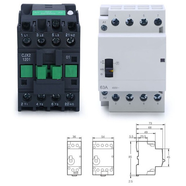 Bộ Khởi Động Từ Wifi Bật Tắt Thiết Bị 3 Pha 63A Qua App Tuya SHP-CB3B
