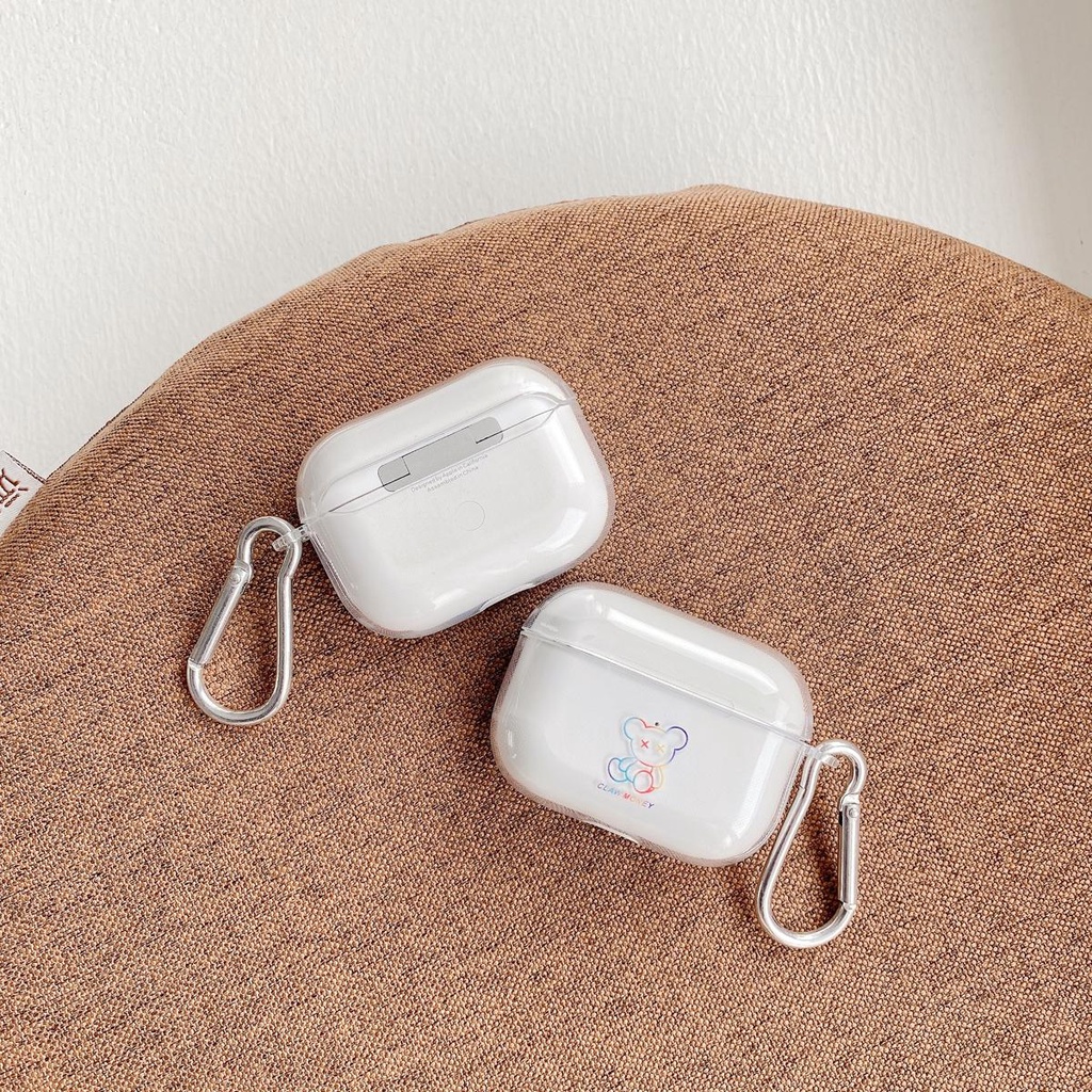 Airpods Jane Clouds Case Soft Bear Color Wireless TPU Leather Cover Wireless Headset Case for Airpods 1/2/3 pro