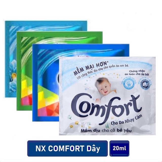 Nước Xả Vải Comfort Dây Đậm Đặc 20Ml/10Gói