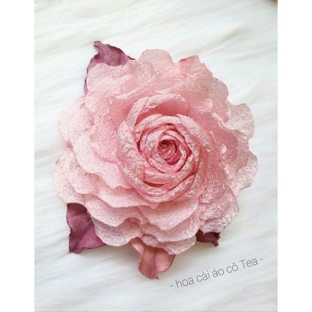 Hoa cài áo handmade cao cấp ghim váy tag áo dài phụ kiện đẹp size 10cm-  CÔ TEA