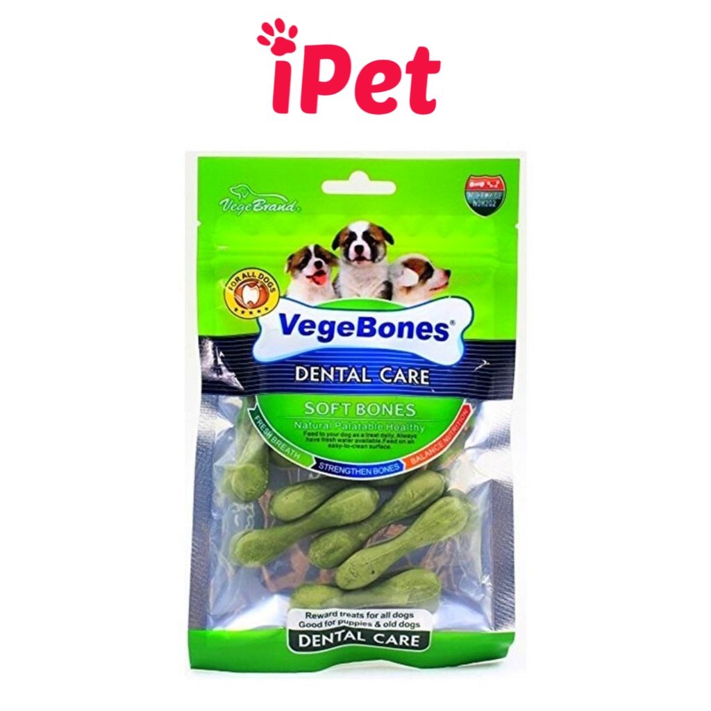 Xương Gặm Thưởng Ăn Vặt Sạch Răng Thơm Miệng Cho Chó VegeBones - iPet Shop