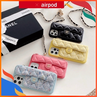 Ốp điện thoại dạng ví có dây đeo cho Iphone 13 12 pro max mini 11 Pro 7 7 plus 8 8 plus Xs Xr Xs Max