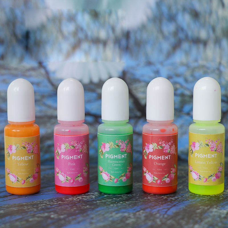Bột Màu Epoxy Resin 15 Màu 10ml Dùng Làm Trang Sức DIY