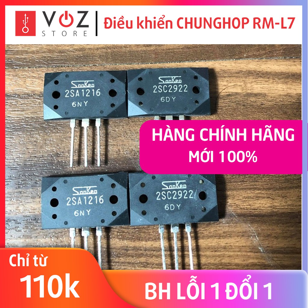 Cặp Sò Công Suất SANKEN 2SA1216 - 2SC2922 hàng chính hãng mới.