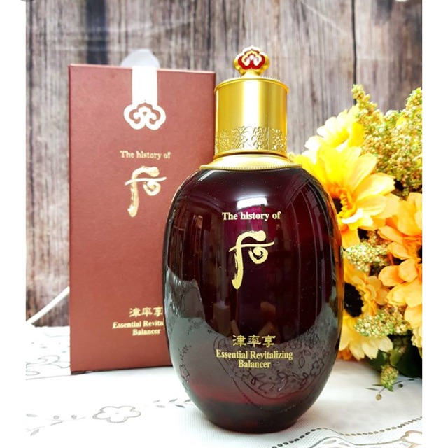 Nước Hoa Hồng Whoo đỏ Whoo vàng 150ml Whoo Jinyulhyang Essential Revitalizing Balancer:
