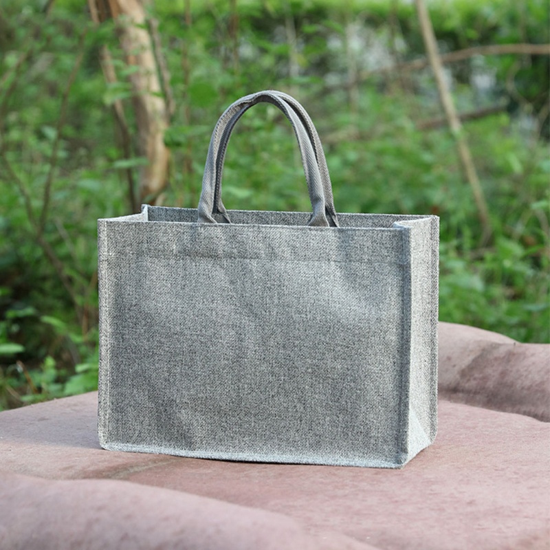 Túi Tote Vải Bố Kích Thước Lớn Có Tay Cầm Có Thể Tái Sử Dụng Dùng Đi Mua Sắm