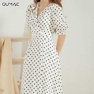 Đầm bi tay phồng DA644 GUMAC
