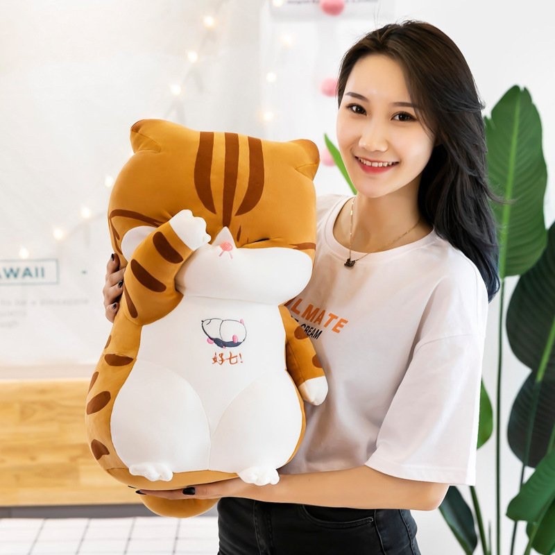 Gấu Bông Mèo mèo che mắt cute dễ thương - sản phẩm gấu bông cao cấp mềm mịn co dãn 4 chiều