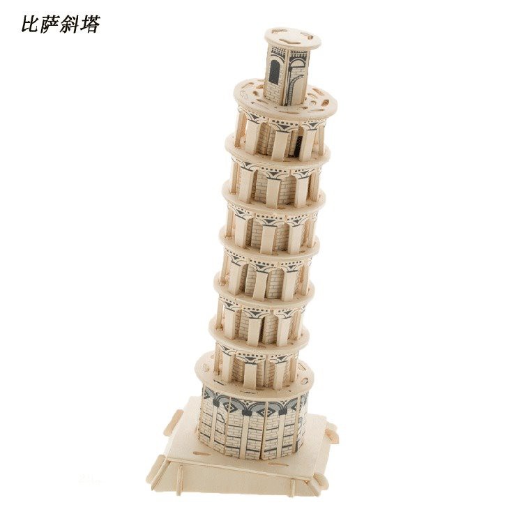 Đồ chơi lắp ráp gỗ 3D Mô hình Tháp nghiêng Pisa