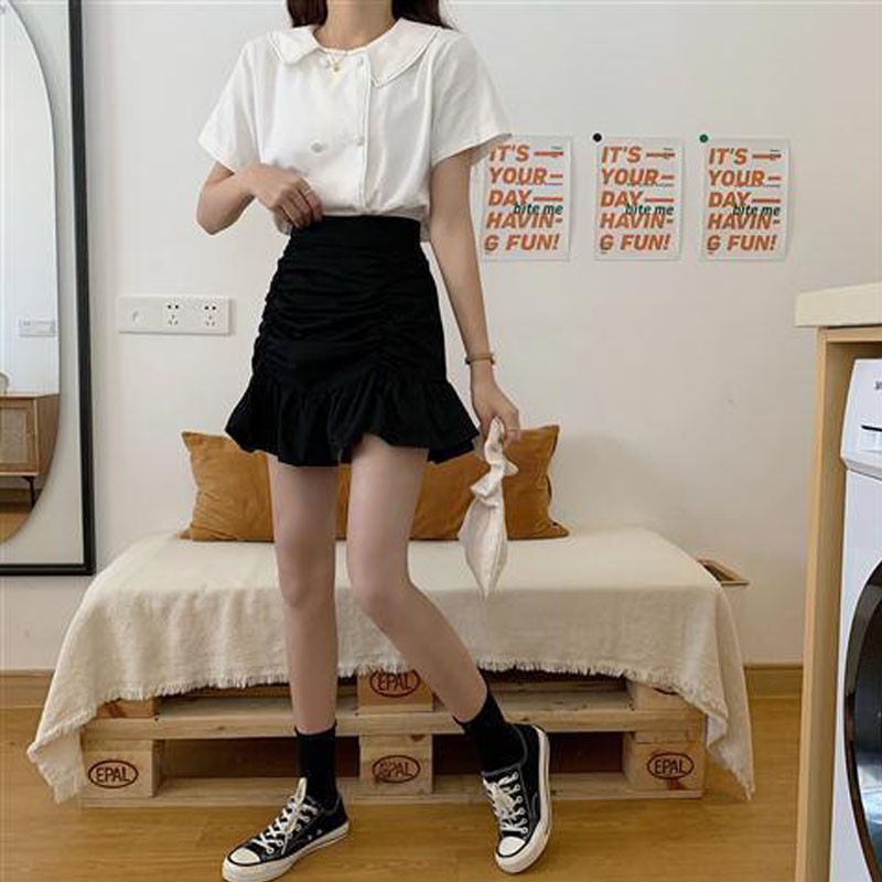 Chân Váy Đuôi Cá Lưng Cao Xếp Ly Xinh Xắn Cho Nữ | BigBuy360 - bigbuy360.vn