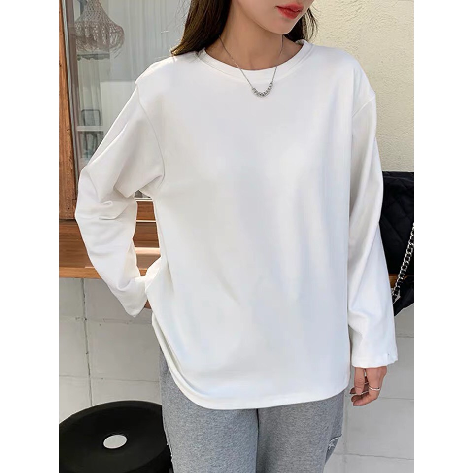 Áo Thun Dài Tay LISANNA dáng rộng chất vải da cá siêu HOT | BigBuy360 - bigbuy360.vn