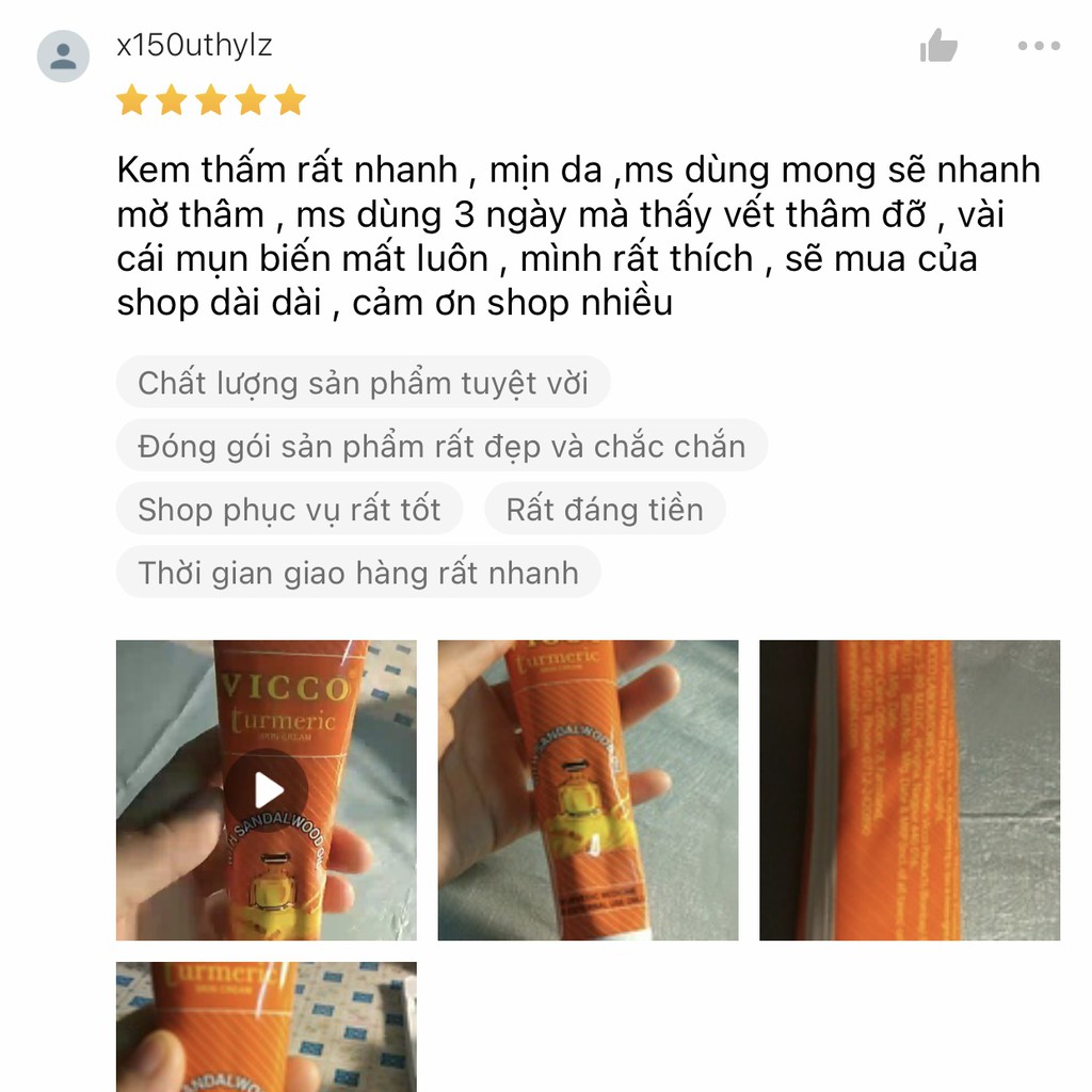 Kem giảm thâm nghệ đàn hương - Vicco Turmeric Skin Cream  - hebenastore
