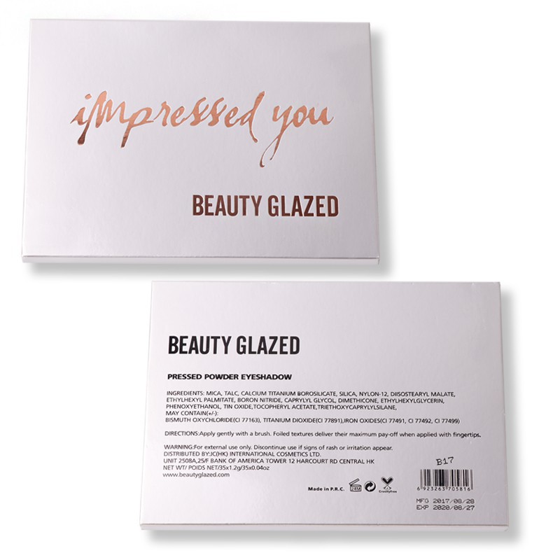 Bảng Phấn Mắt Beauty GLAZED 35 Màu Lì Và Ánh Nhũ Kết Hợp Trang Điểm Kháng Nước