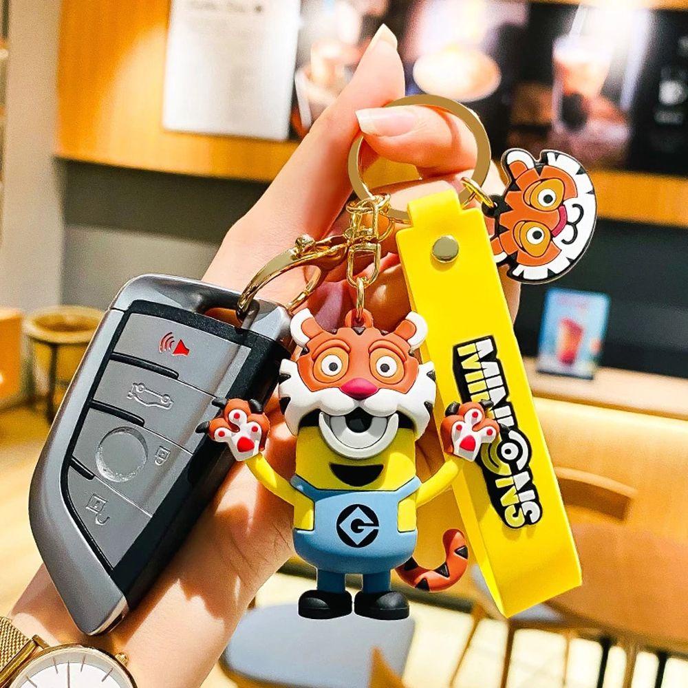 Móc Khóa Hình Búp Bê Người Cung Hoàng Đạo Hoạt Hình Màu Vàng Dễ Thương