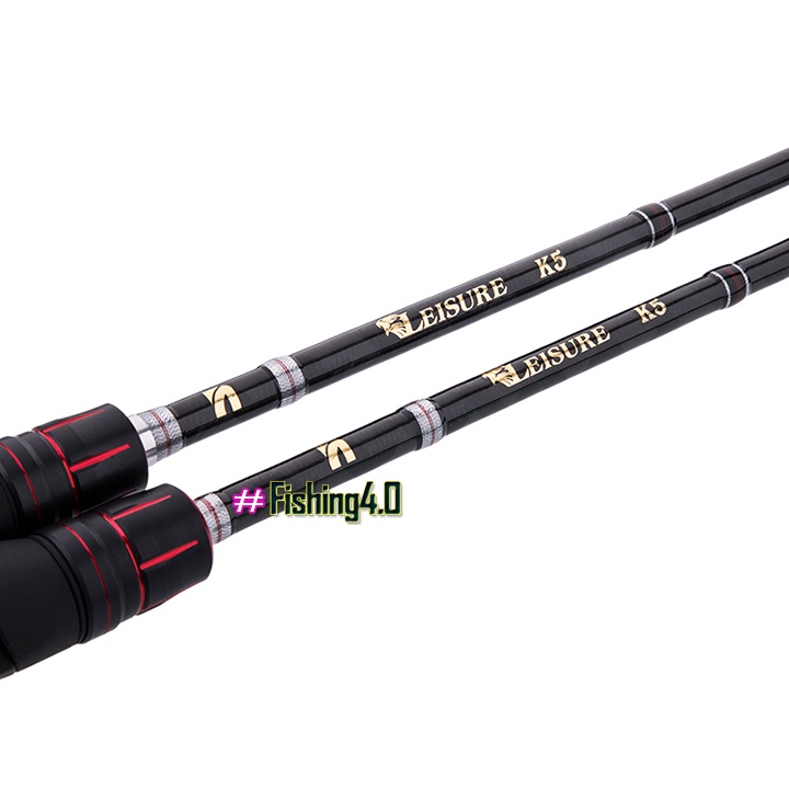 [Chính hãng] Cần câu lure NOEBY Leisure K5 - Carbon xoắn X toàn thân - máy đứng máy ngang