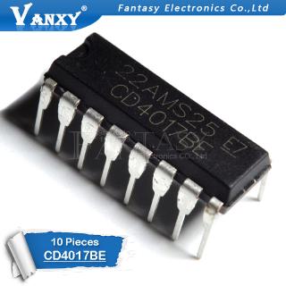 Set 10 Linh Kiện Điện Tử Cd4017Be Dip16 Cd4017 Dip Cd4017B Dip-16 Hef4017Bp Tc4017Bp Cd4017Cn Hd14017Bp Tc4017Bp Cd4017Cn Hd14017Bp
