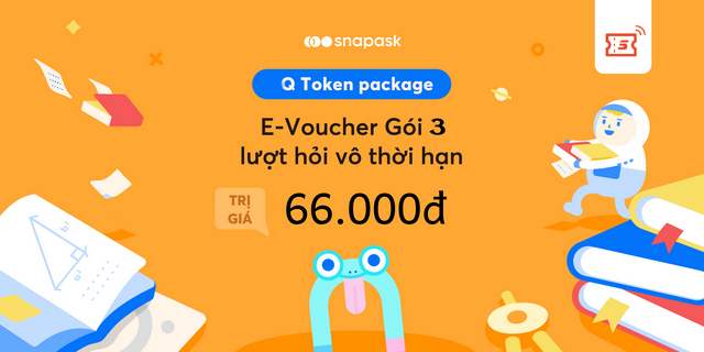 Toàn quốc [E-Voucher] Gói 3 lượt hỏi trên Snapask