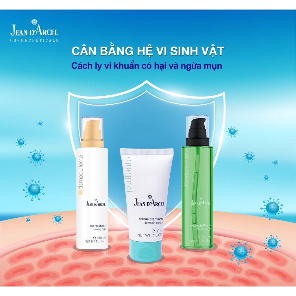Sữa rửa mặt Jean D'arcel cho da dầu và da mụn_Clearing milk