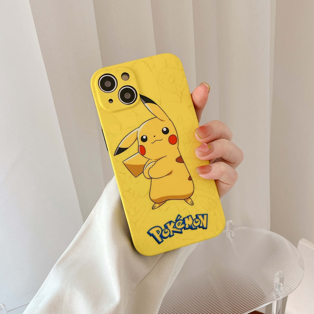 Ốp Điện Thoại Họa Tiết Pikachu Dành Cho iPhone13Pro iP12Pro XS iPhone11 12Promax 13Promax 11 12 13