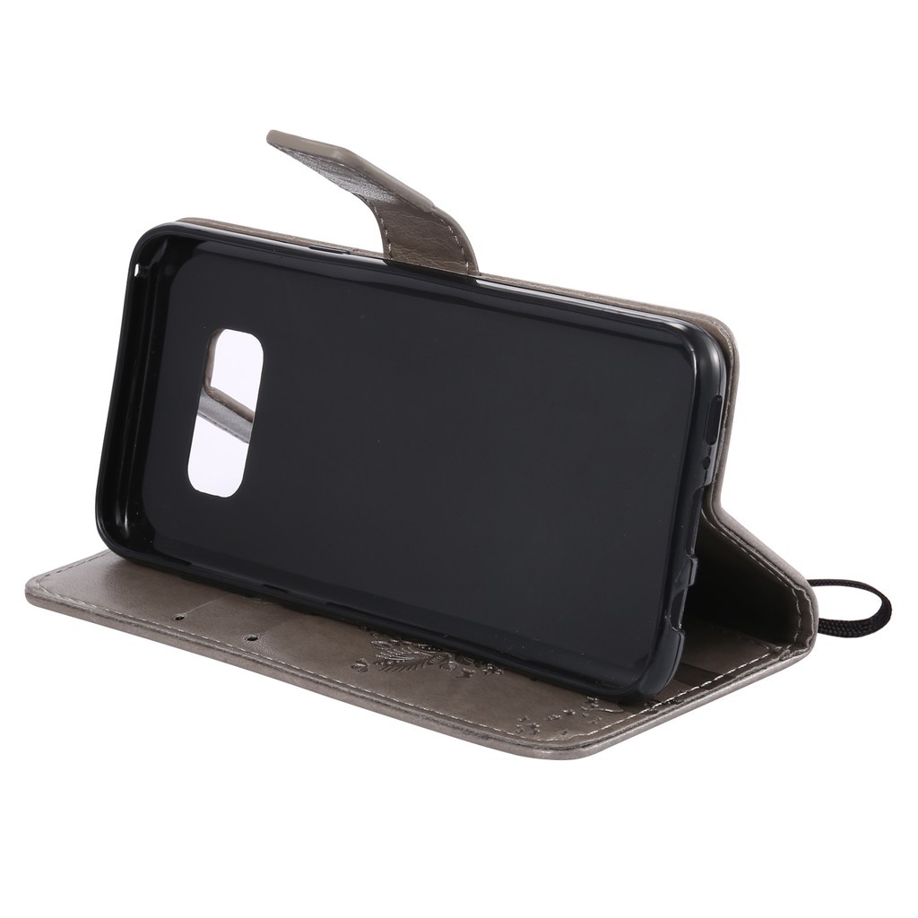 Bao da điện thoại có đế đỡ gấp và ngăn để thẻ họa tiết họa tiết nổi cho Samsung Galaxy S8/S8 Plus | BigBuy360 - bigbuy360.vn