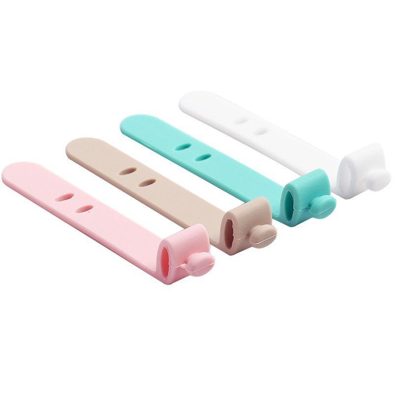 Set 4 dây quấn cáp sạc tai nghe có thể điều chỉnh tiện lợi