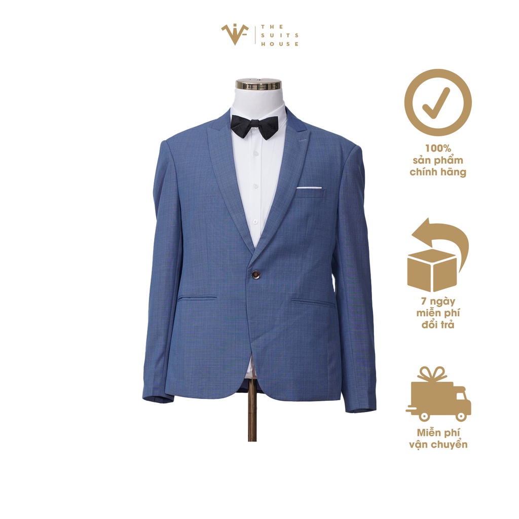 Áo vest nam The Suits House xanh sọc nhuyễn