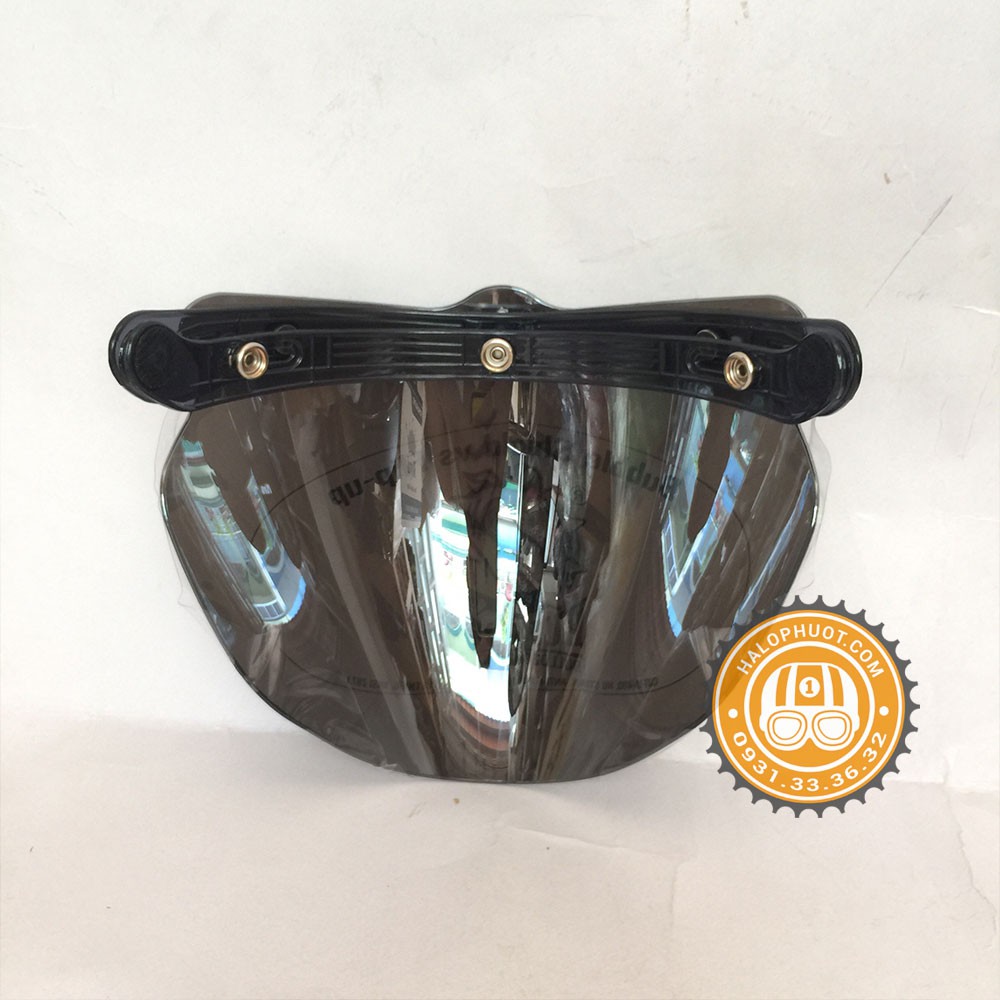 Kính Eagle Bulldog gắn nón 3/4 (Tráng gương)