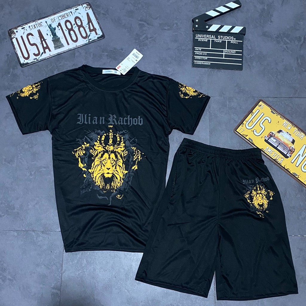 Bộ Quần Áo Thun Nam Cộc Tay Bộ Hè Chất Liệu Thun Cotton Chống Nhăn In Hình Đầu Hổ Nam Tính - BH42 | BigBuy360 - bigbuy360.vn