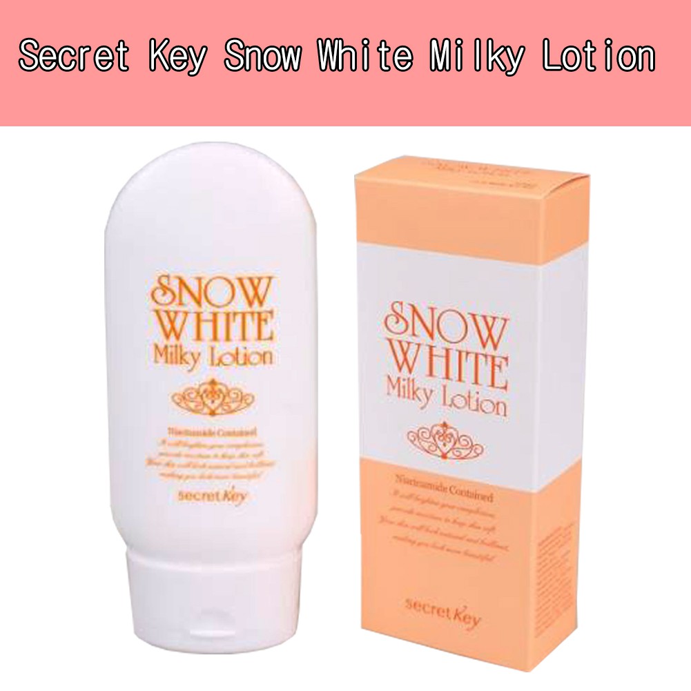 Kem Dưỡng Trắng Da Snow White Milky Lotion Secret Key