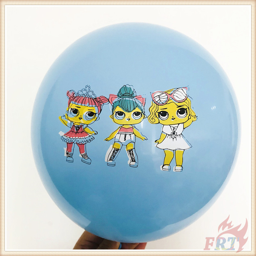 Bóng bay cao su trang trí tiệc sinh nhật in họa tiết hoạt hình L.O.L. Suprise Series 01 cỡ 12inch