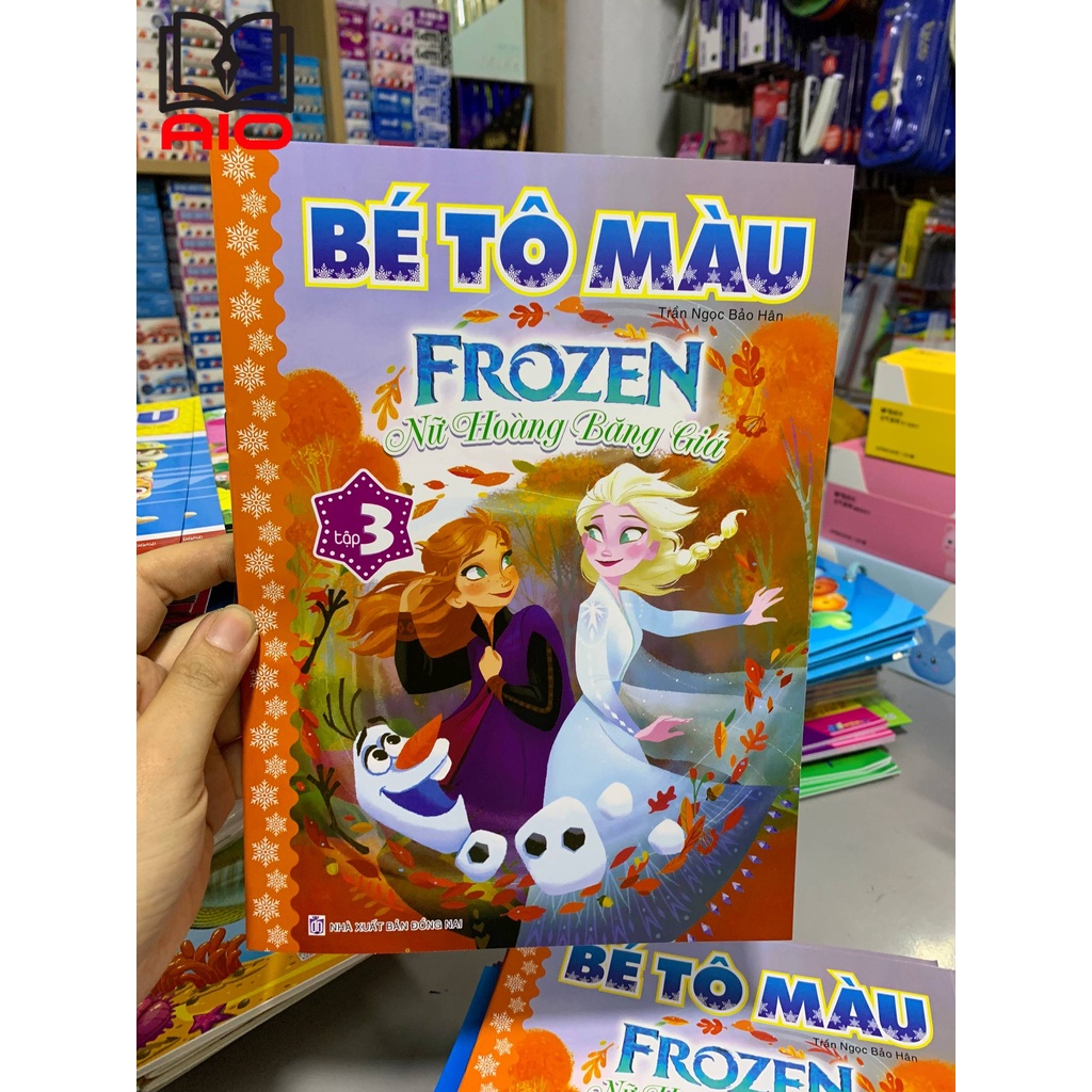 Bé tô màu Frozen Nữ Hoàng Băng Giá TẬP 3