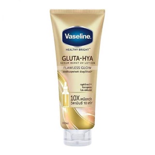 Dưỡng Thể Vaseline 10x Healthy Bright Gluta-Hya Serum Burst UV Lotion Flawless Glow 330ml