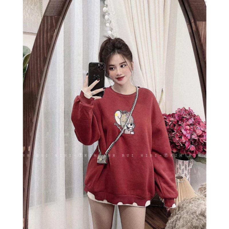 Áo Nỉ Bông Nữ Hình Mickey Dày Dặn - Hl | BigBuy360 - bigbuy360.vn
