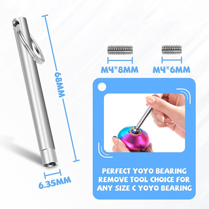 Bộ Đồ Chơi Yoyo 12 Dây 8 Đệm Silicone 2 10 Bi 2 Bạc Đạn