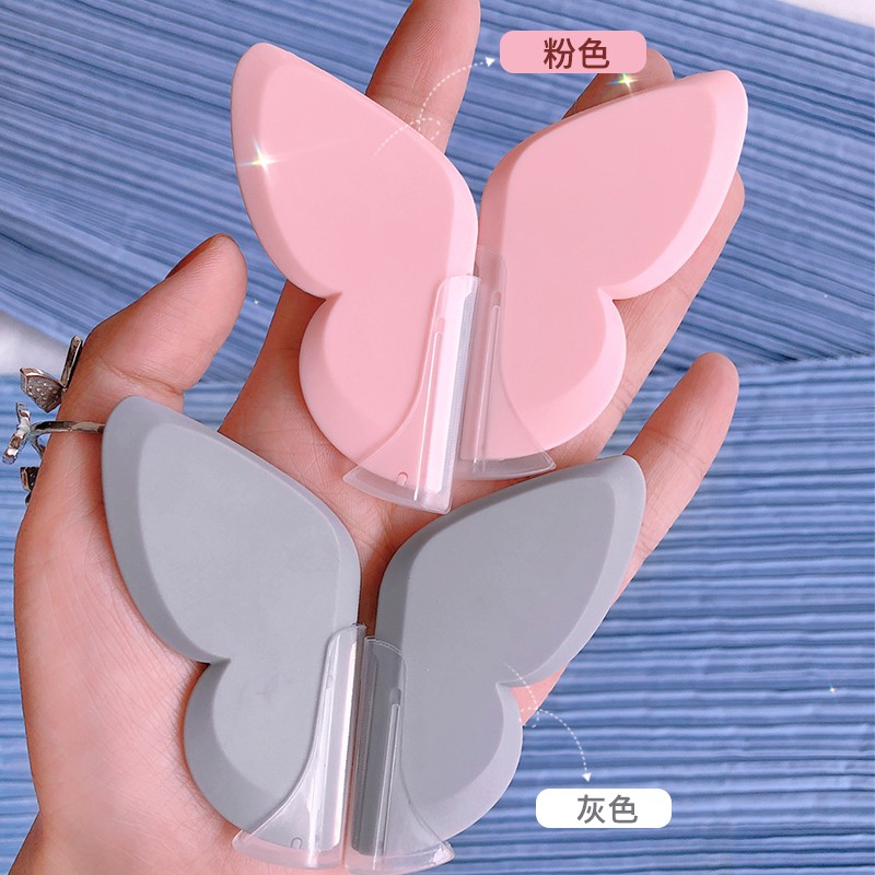 Bộ 2 Dao Cạo Lông Mày An Toàn Chống Trầy Hình Bướm Cho Người Mới Bắt Đầu NO.0090