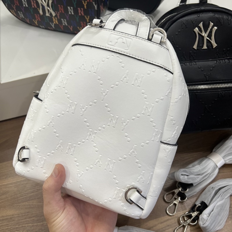 Balo Mini MLB Diamond Đen Trắng Hàng Trung Cao Cấp