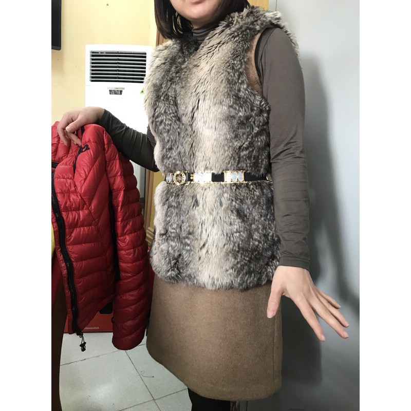 Thanh lý áo gile Lông thú của hàn quốc size s _M