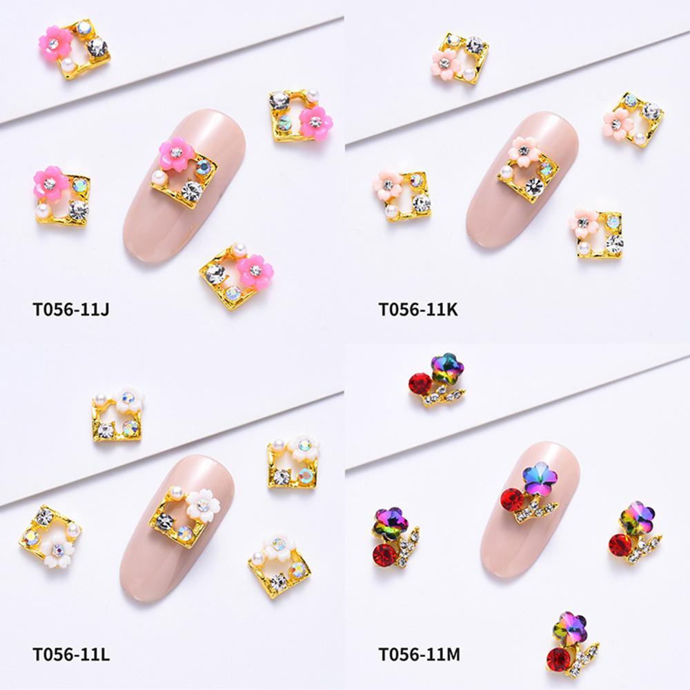 Nghệ thuật móng tay CABEZA.Phụ Kiện Trang Trí Móng Tay Bằng Hợp Kim Hình Hoa / Trái Tim 3