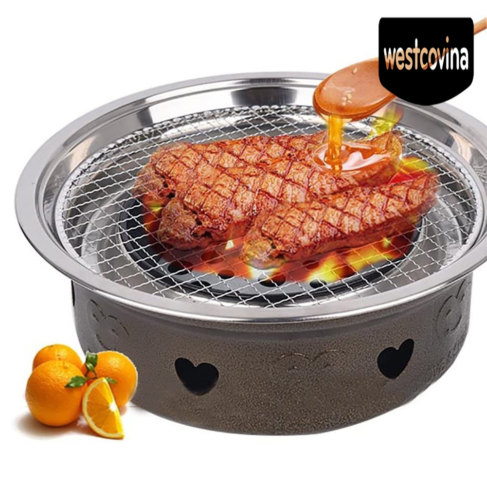 [Hot]☀ Vỉ Nướng BBQ Bằng Thép Không Gỉ Tiện Lợi Dễ Sử Dụng